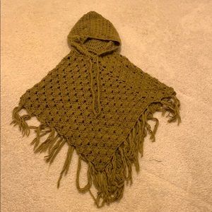 New olive green poncho